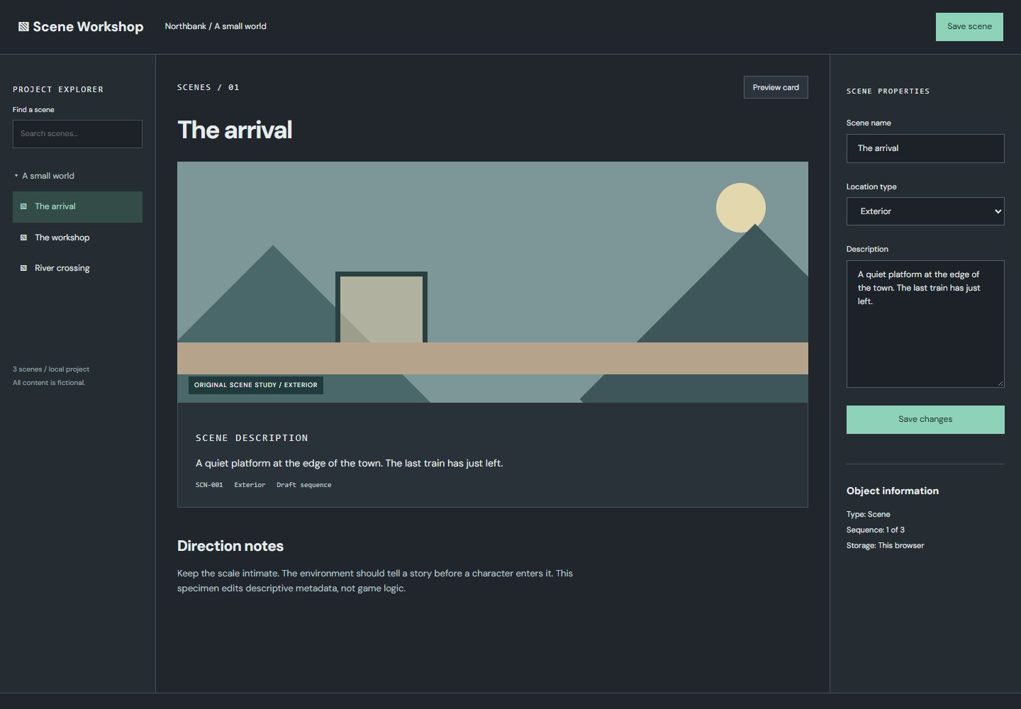 Project Workbench desktop reference