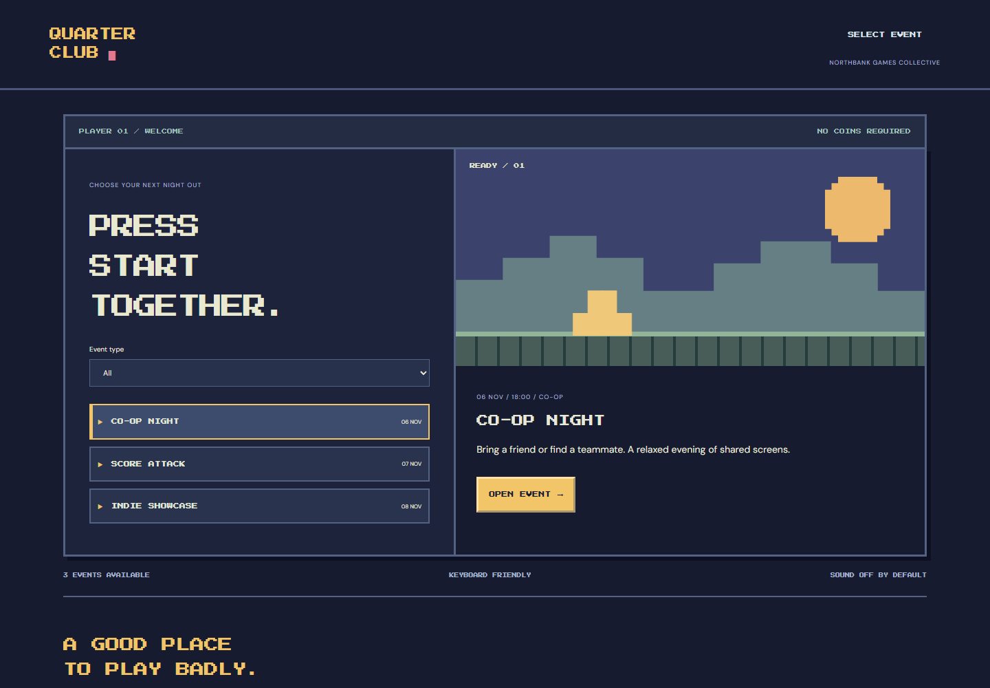 Pixel Arcade desktop reference