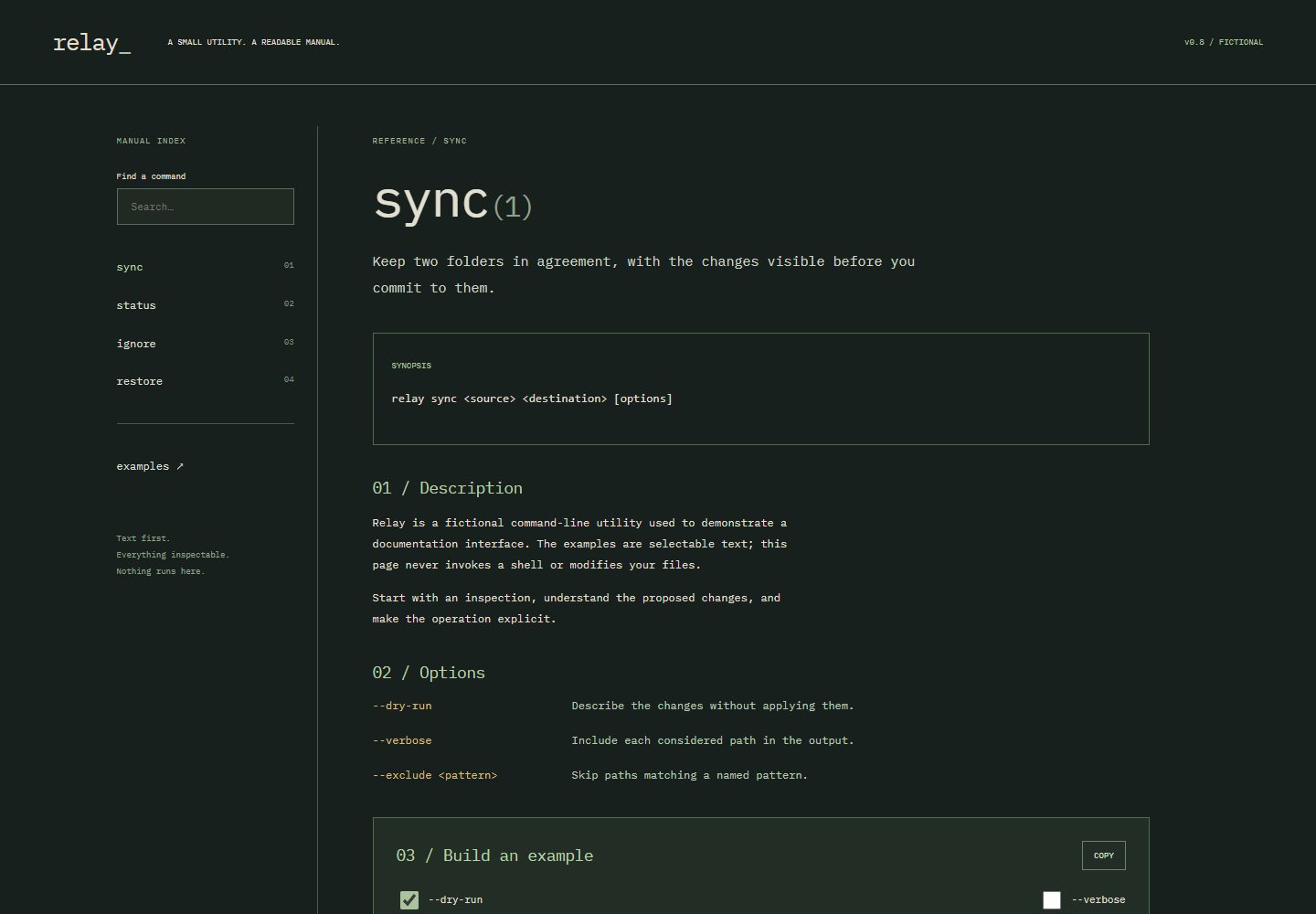 Terminal Manual desktop reference