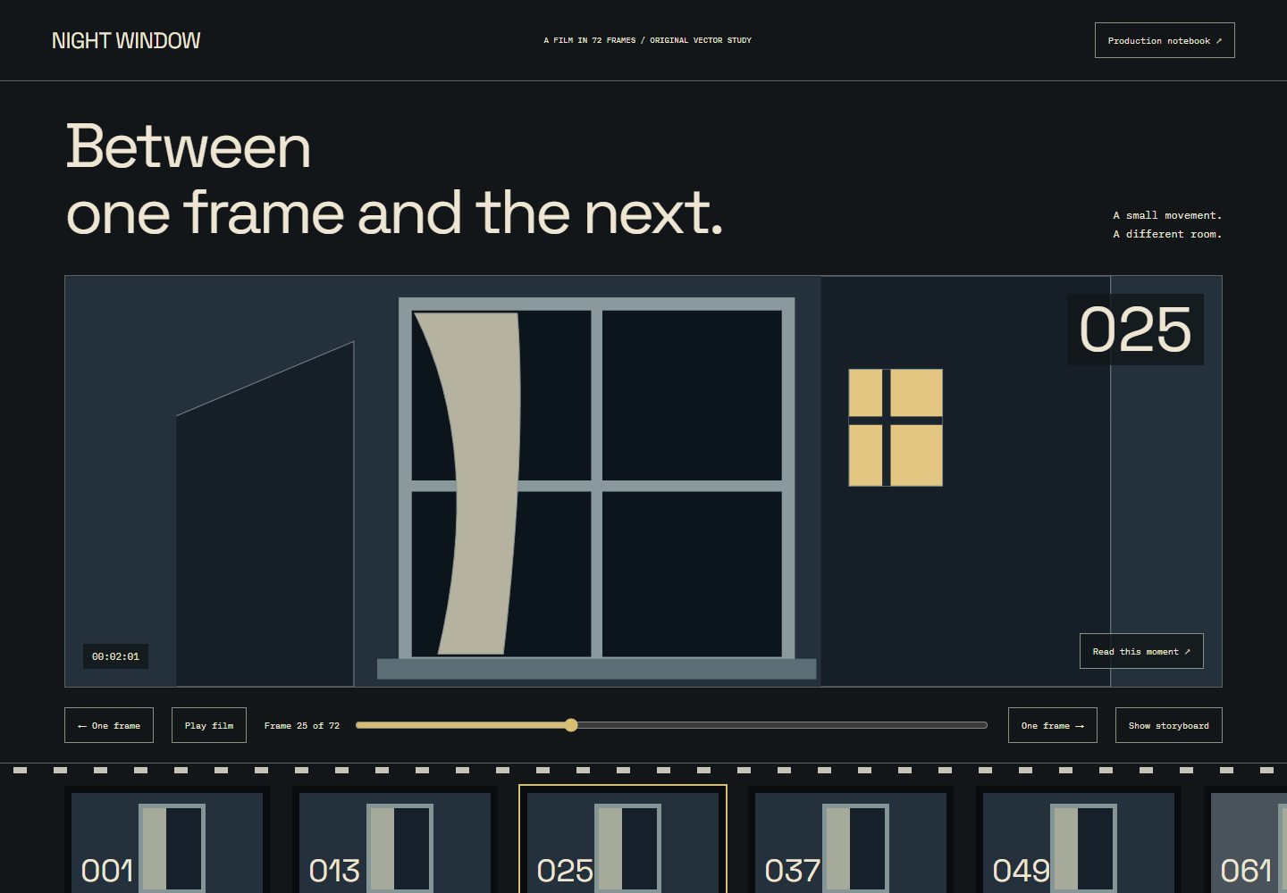 Frame by Frame desktop reference